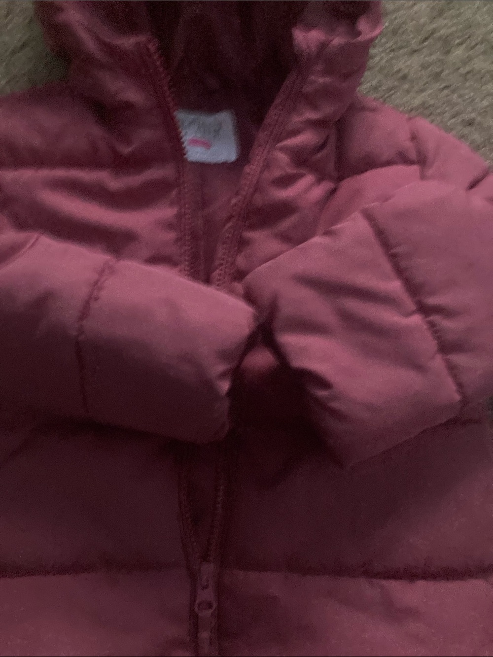 The Children's Place Hooded Puffer Jacket - Plum